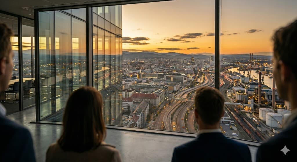 Strategic industrial outlook over logistics and port infrastructure